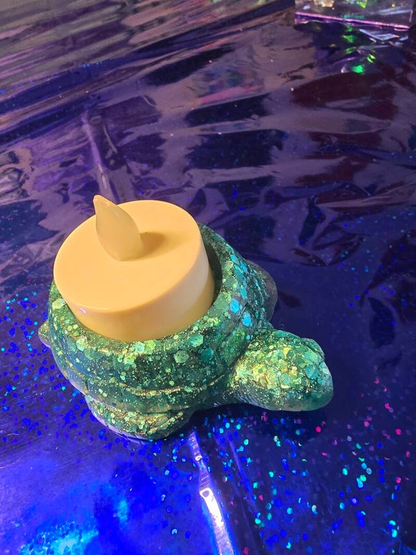 Turtle votive holder