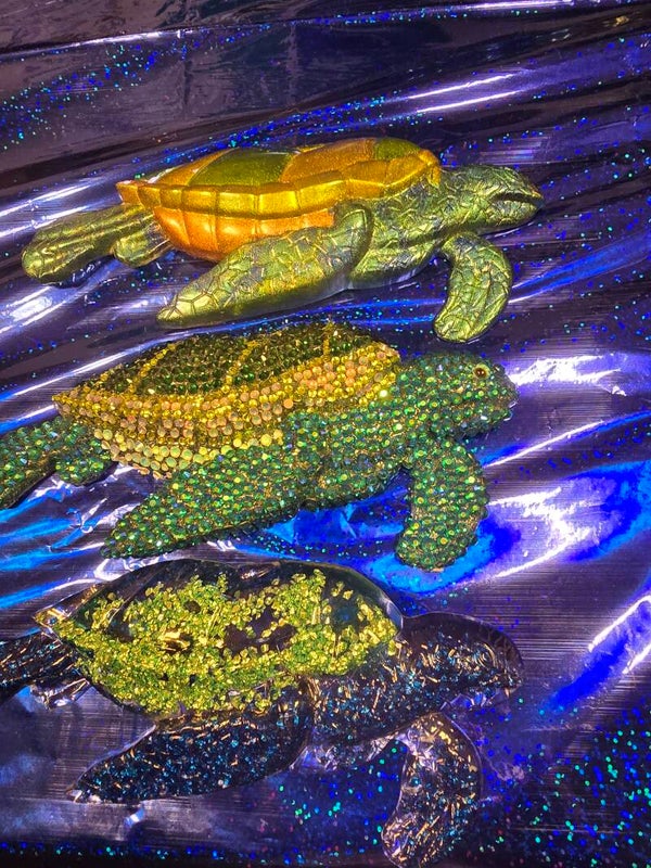 Swimming turtles