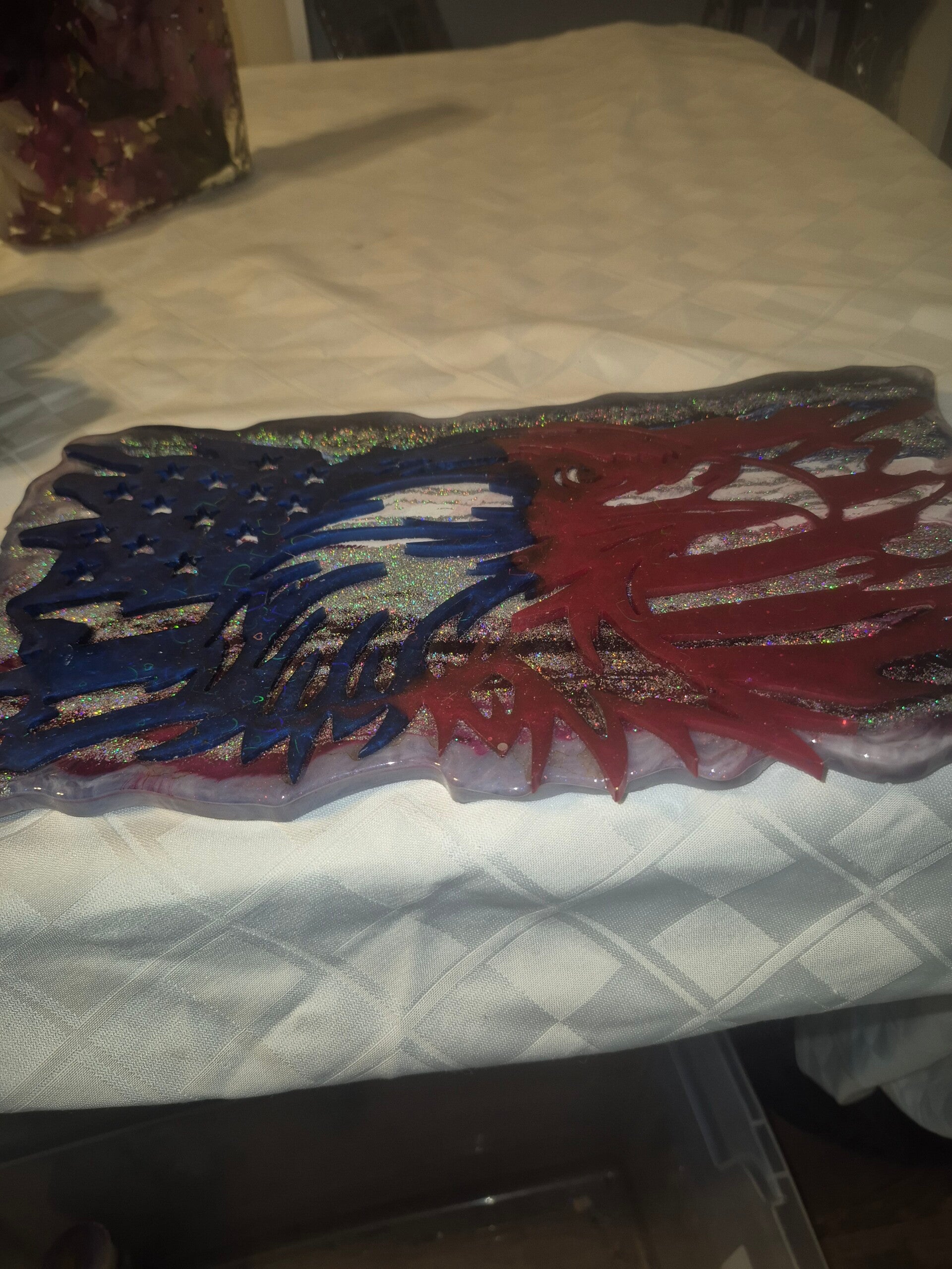 American flag plaque