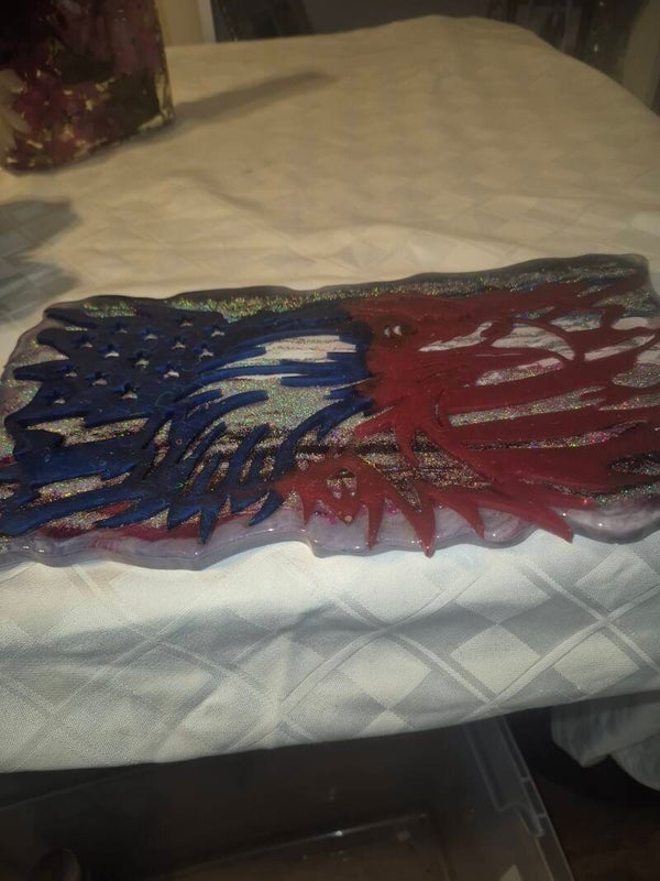 American flag plaque