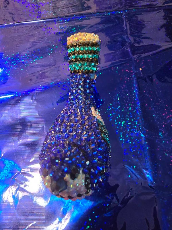Rhinestoned resin birds