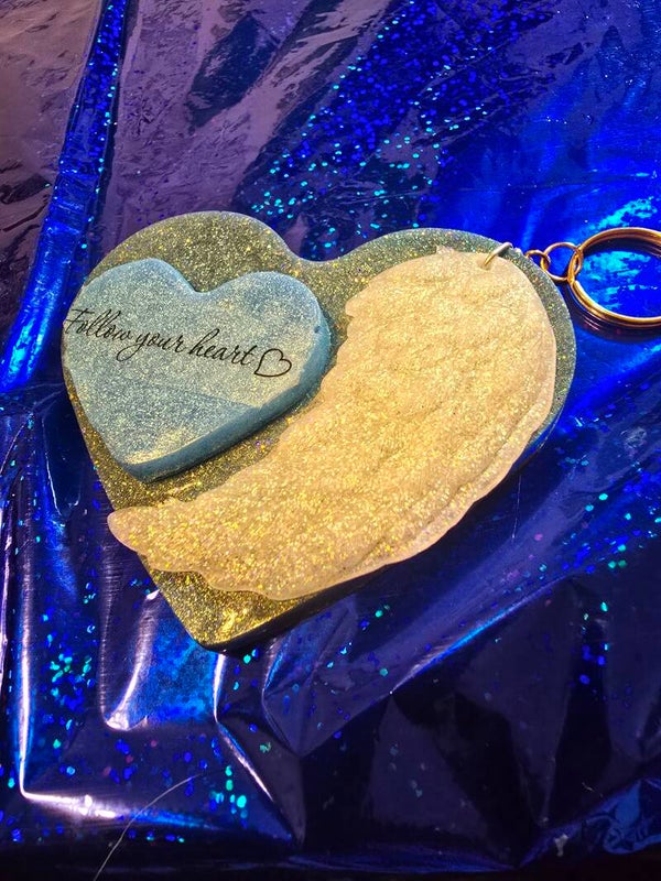 Heart key rings