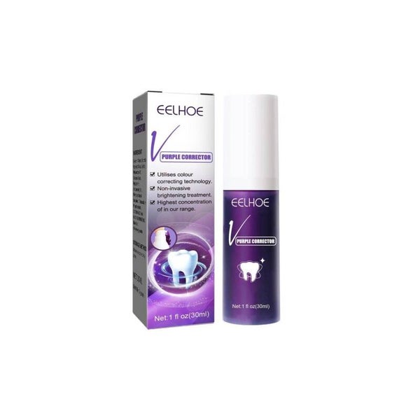 Purple whitening toothpaste