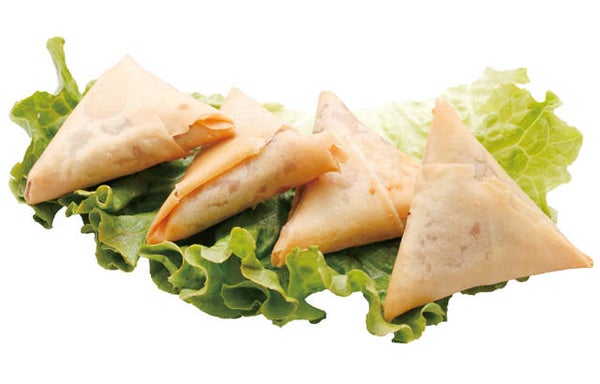 4 SAMOUSSAS POULET CREVETTES ÉPICÉ