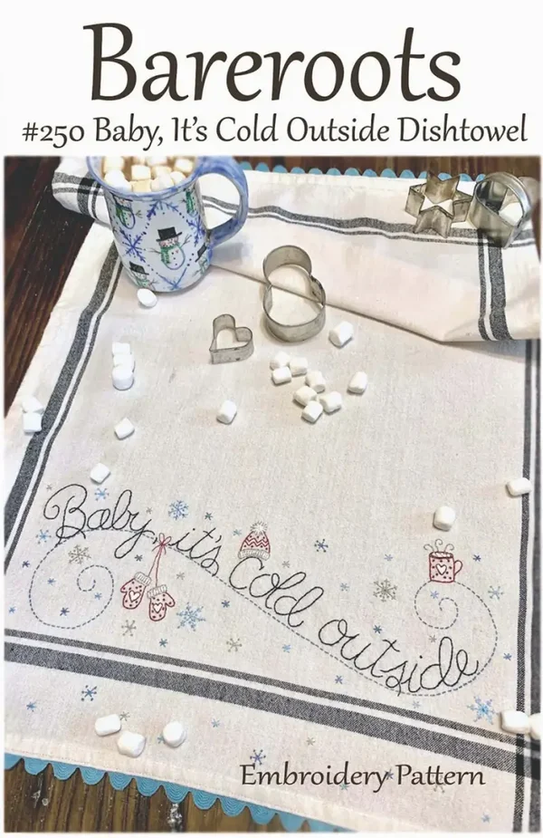 Baby It's Cold Outside Embroidery Towel Kit