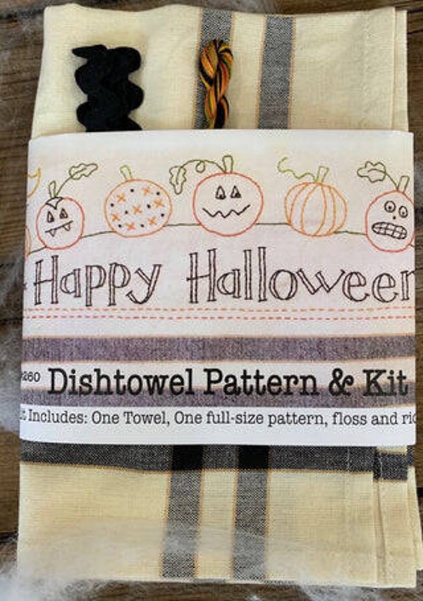 Happy Halloween Tea Towel Kit