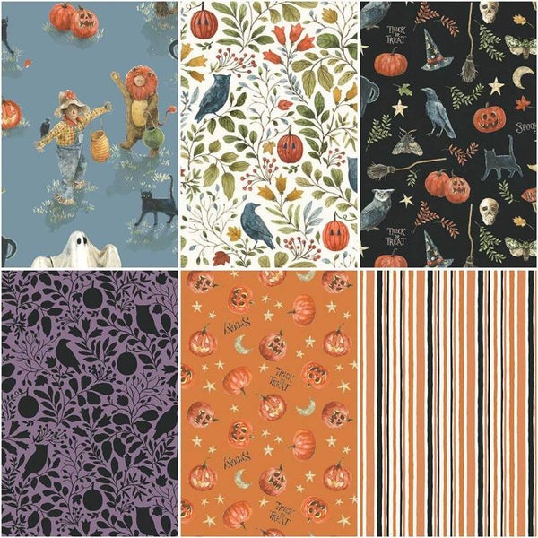 Riley Blake Trick or Treat Fat Quarter Bundle, 21 pcs