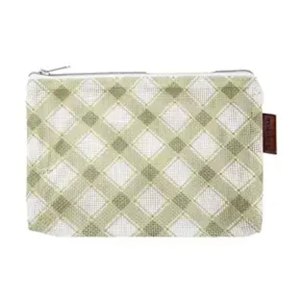 Olive Mini Plastic Mess Project Bag