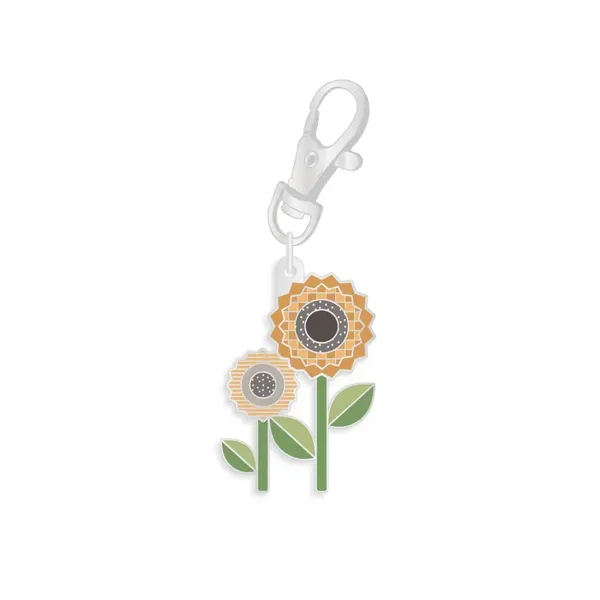 Lori Holt Autumn Enamel Happy Charm Sunflower # ST-34994