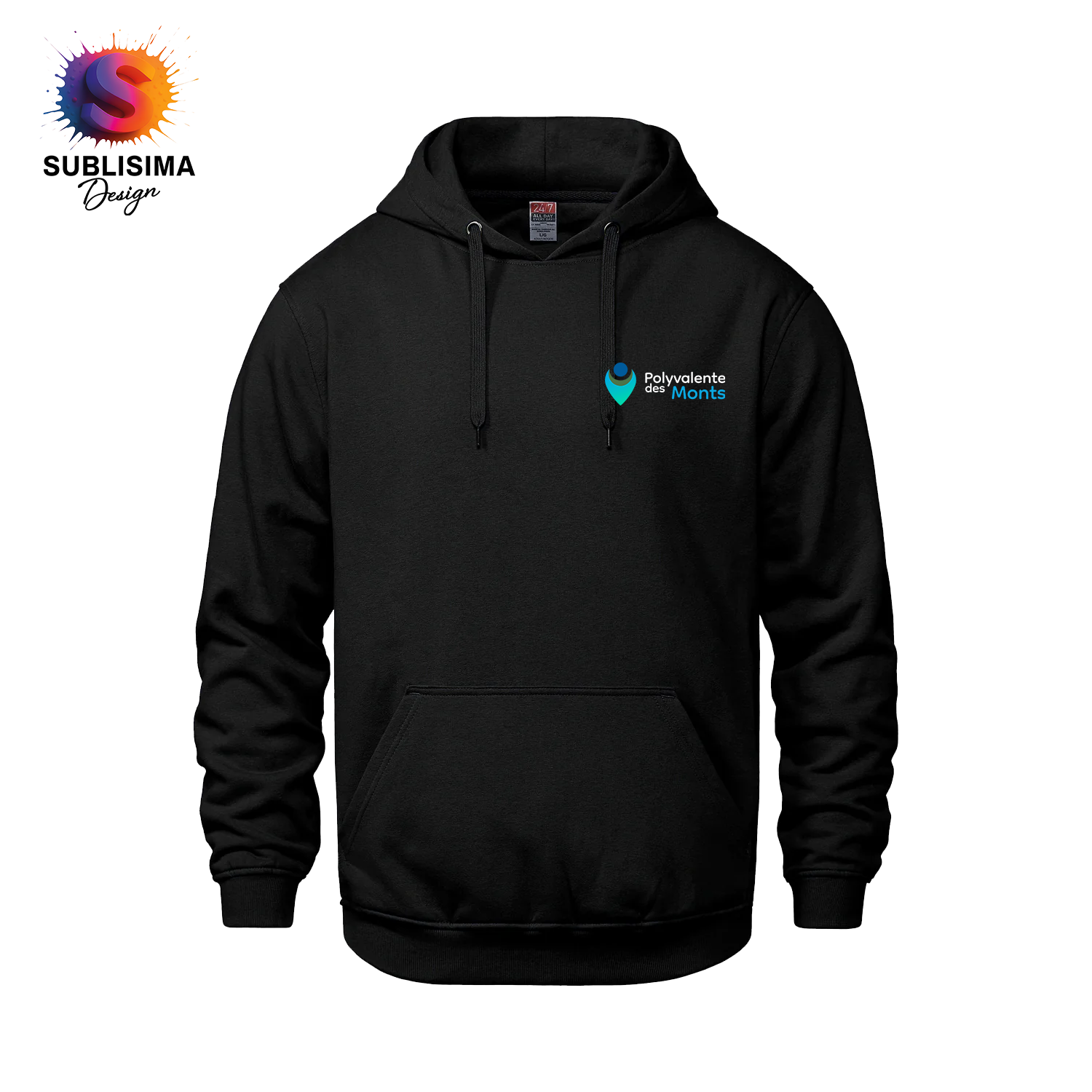 Hoodie - Explosports - Unisexe - Noir