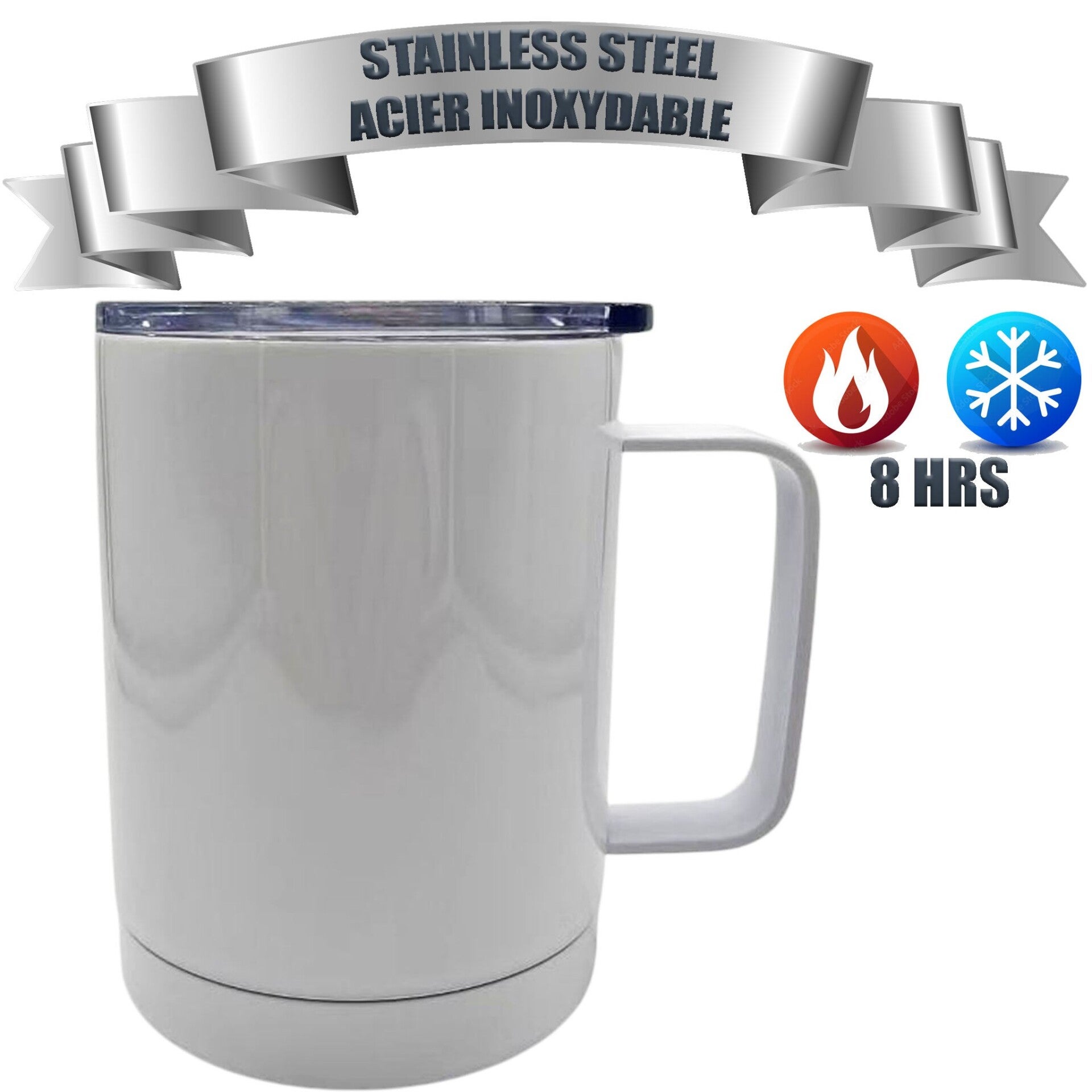 Mug en acier inoxydable 12 oz (personnalisable)