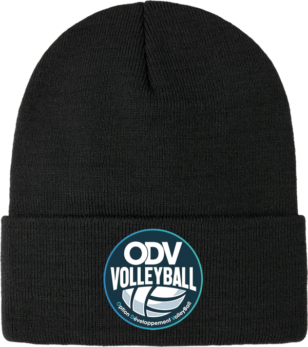 H08010 - Tuque en tricot avec doublure en polaire et bord côtelé ODV