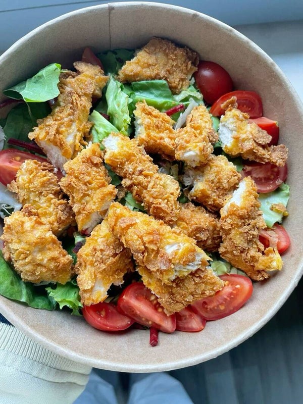 Crispy Chiken Bites & Salad