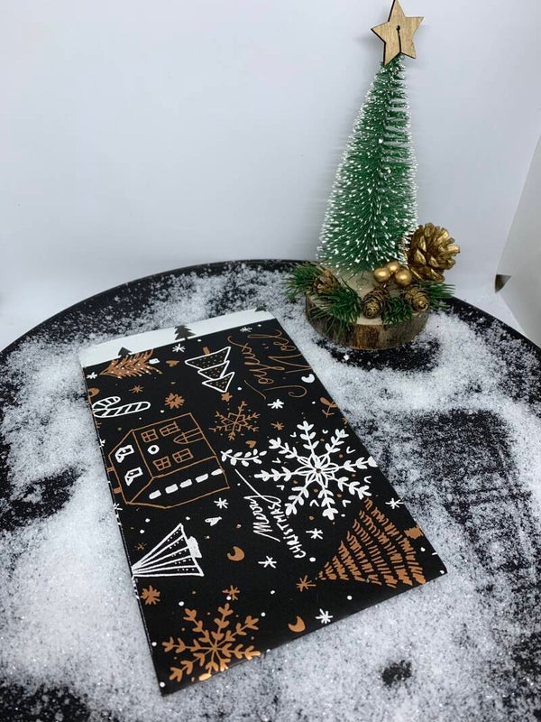 Kadozakjes “ Hello Christmas” zwart