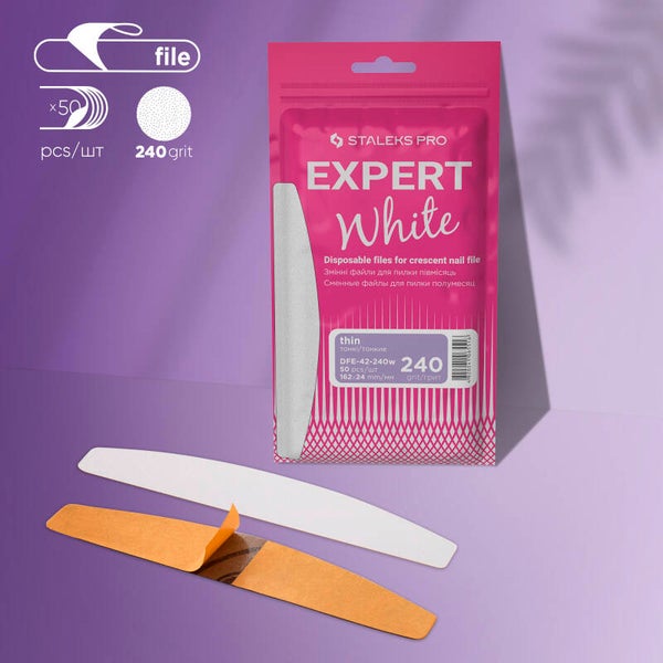 STALEKS EXPERT42 Limas adhesivas para lima media luna, 240 grit (50 uds.)