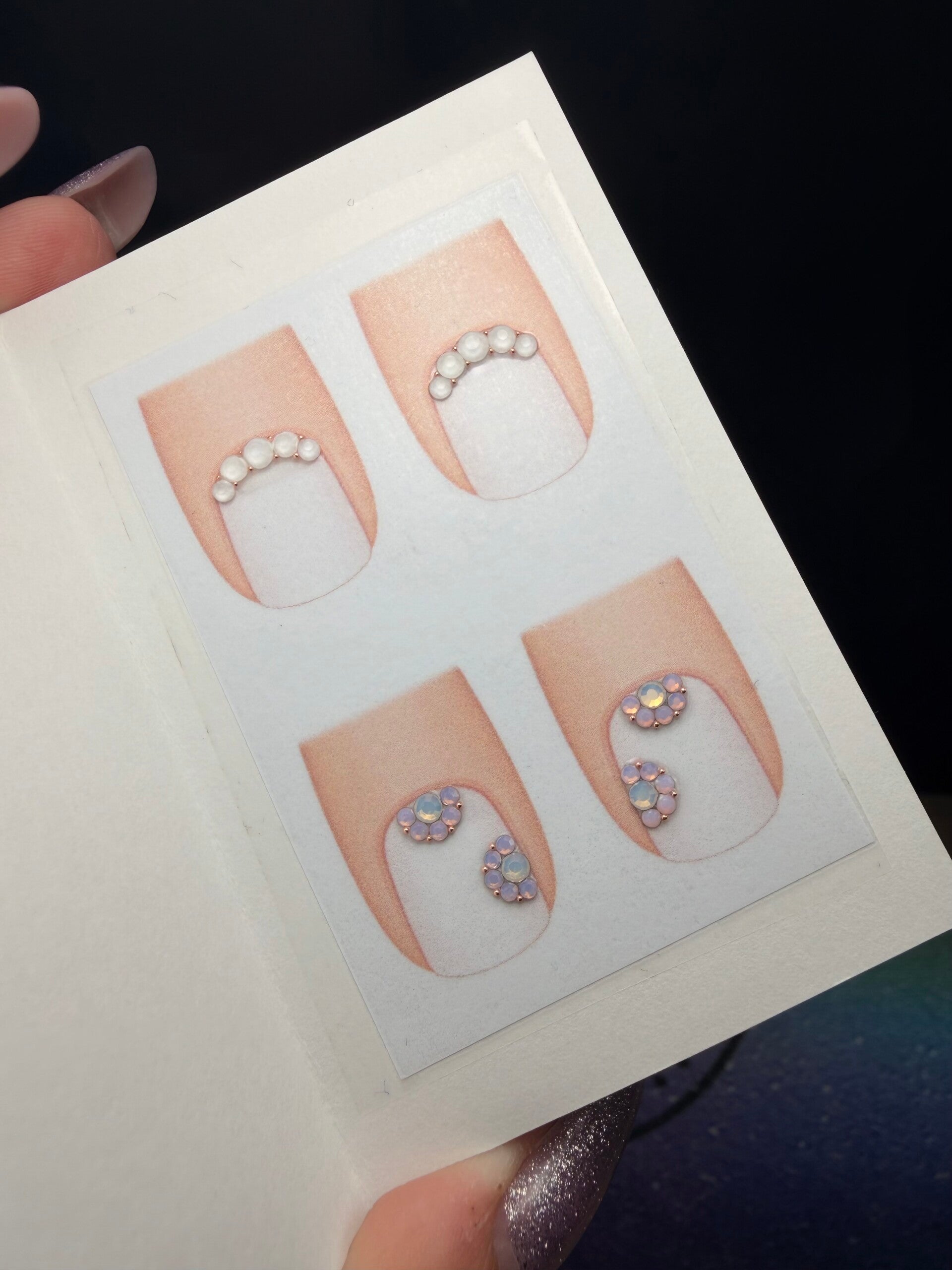 Crystal stickers