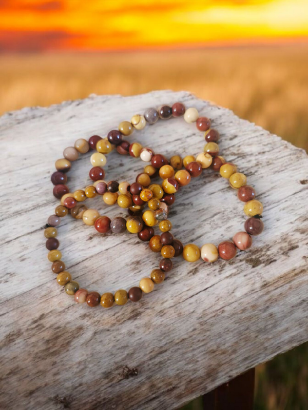 Bracelet en Jaspe Mokaïte