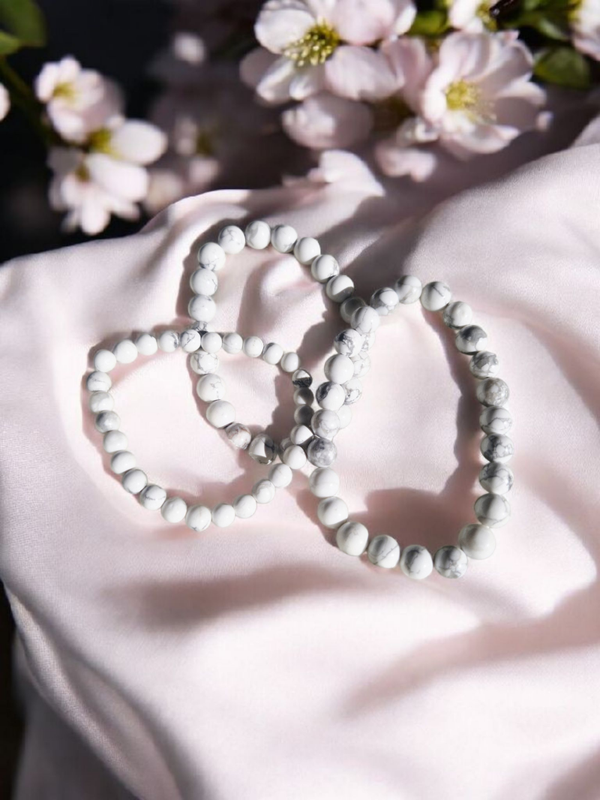 Bracelet en Howlite – Calme & Sagesse