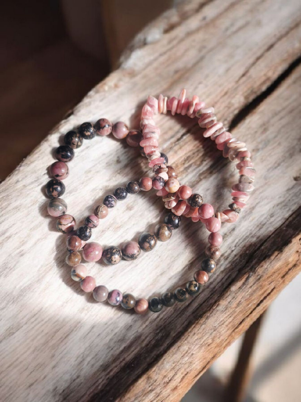 Bracelet en Rhodonite – Compassion & Guérison
