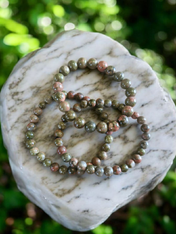Bracelet en Unakite – Équilibre & Guérison émotionnelle