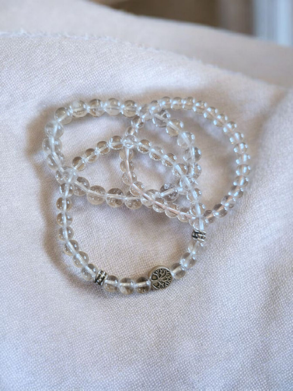 Bracelet en Cristal de Roche – Clarté & Énergie pure