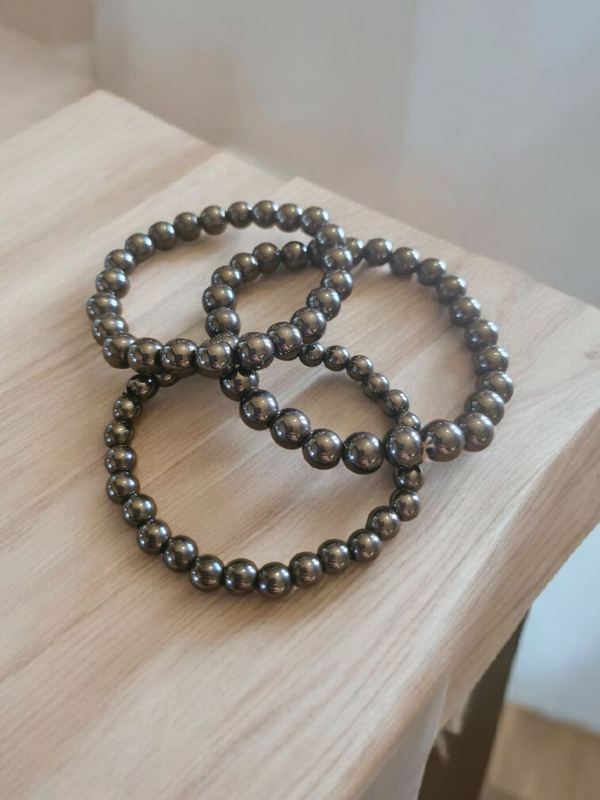 Bracelet en Hématite – Énergie & Ancrage