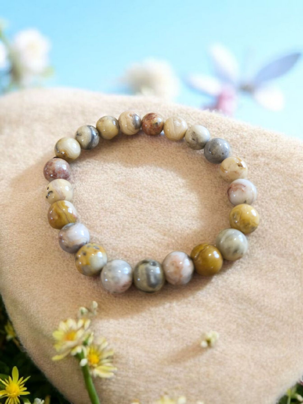 Bracelet en Agate Crazy Lace – Vitalité & Joie de Vivre