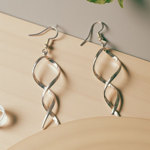 Boucles d’oreilles – Spirales dorées