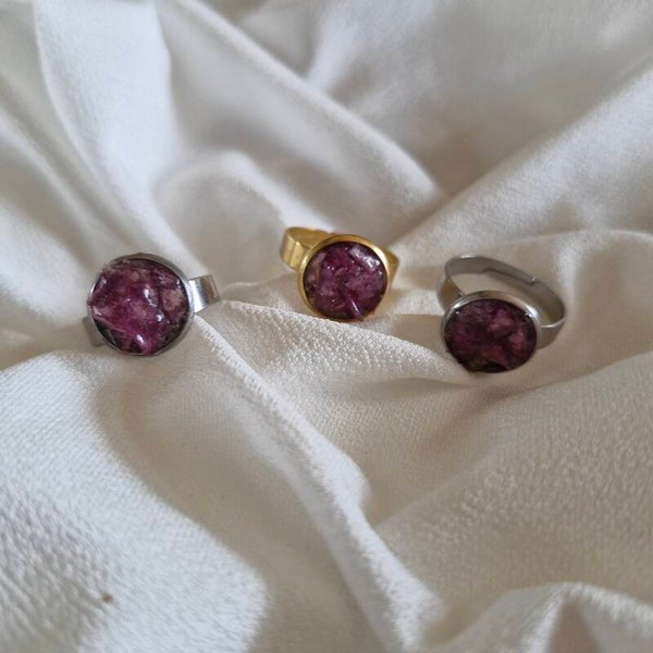 Orchidée violette & résine époxy