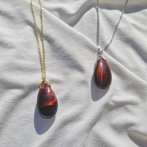 Collier en acier inoxydable & Œil de Taureau