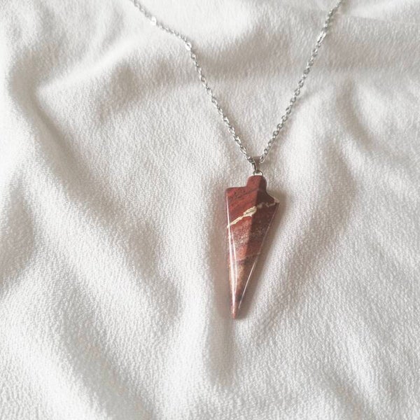 Collier en Jaspe rouge – Force & Ancrage