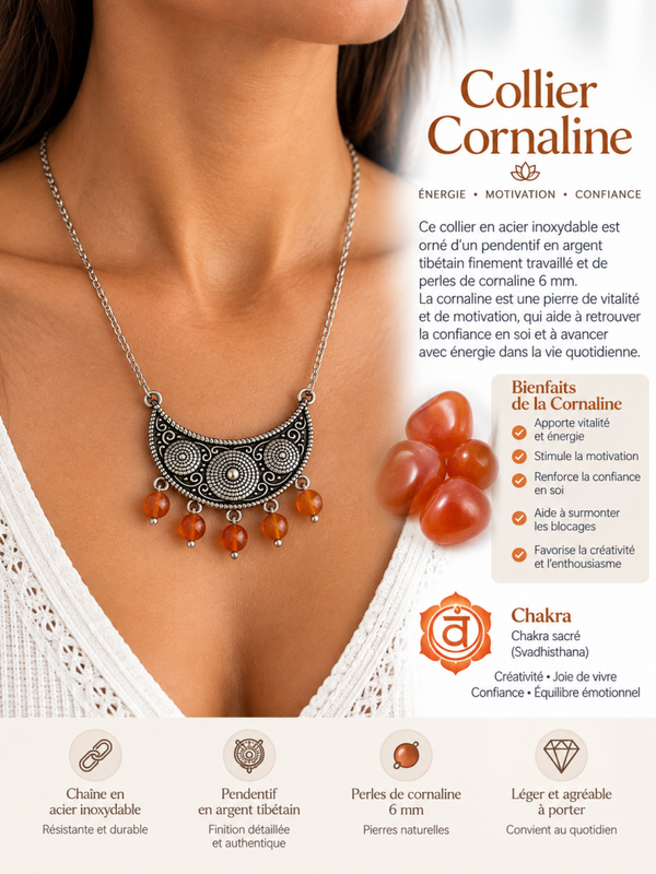 Collier Cornaline