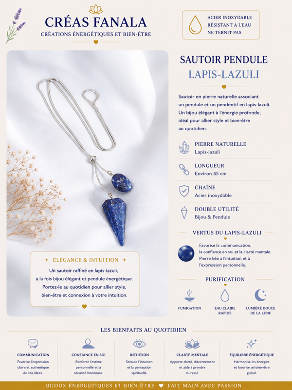 Sautoir Lapis-Lazuli
