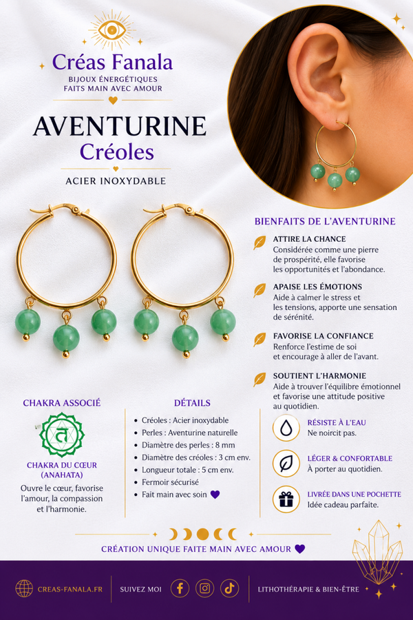Créoles Aventurine