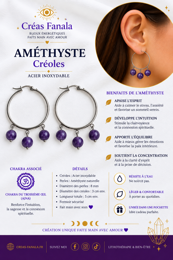 Créoles Améthyste