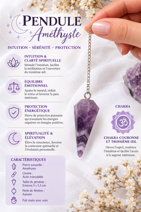 Pendule en Améthyste