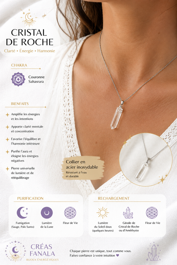 Collier Cristal de Roche