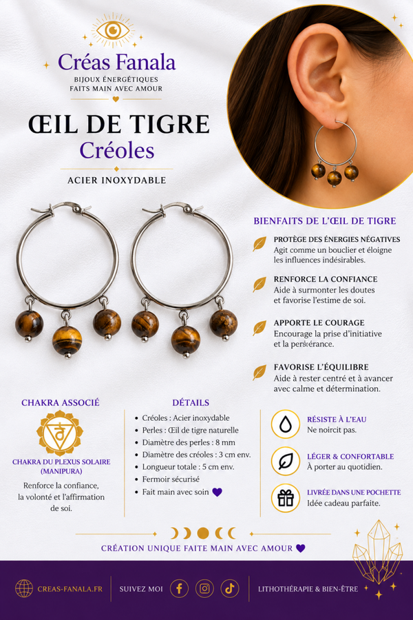 Créoles Œil de Tigre