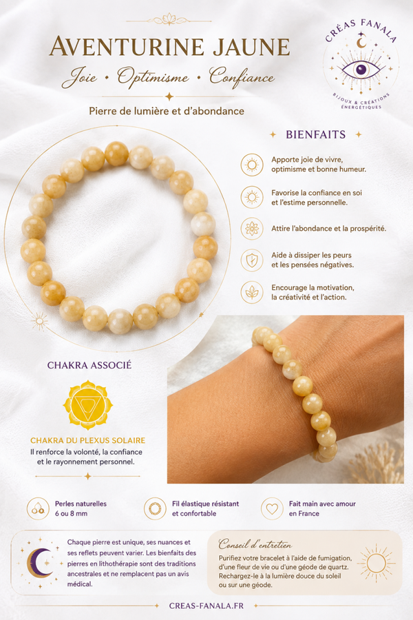 Bracelet Aventurine Jaune