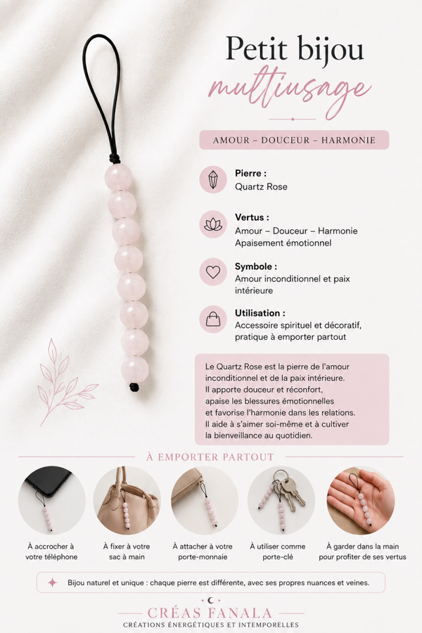 Petit bijou Quartz Rose