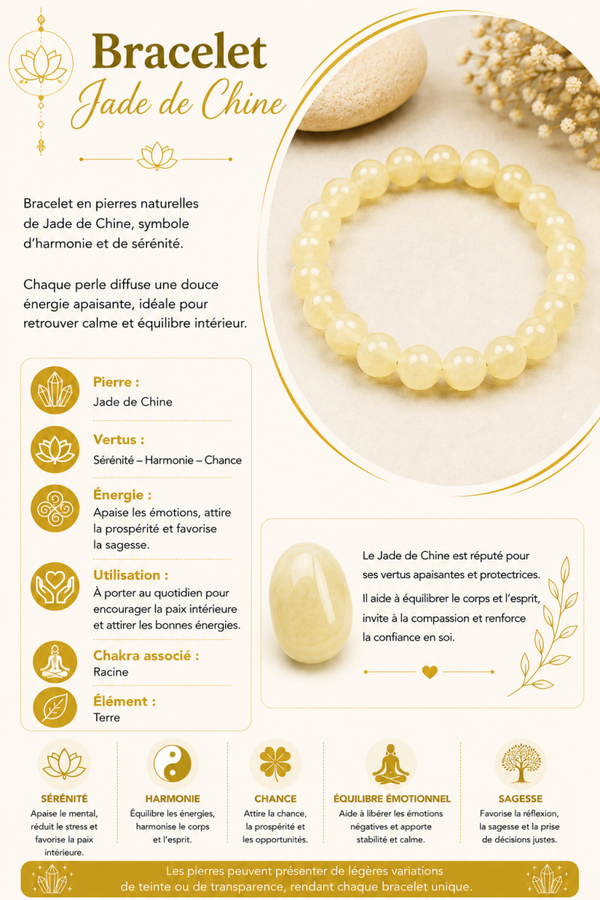 Bracelet en Jade de Chine