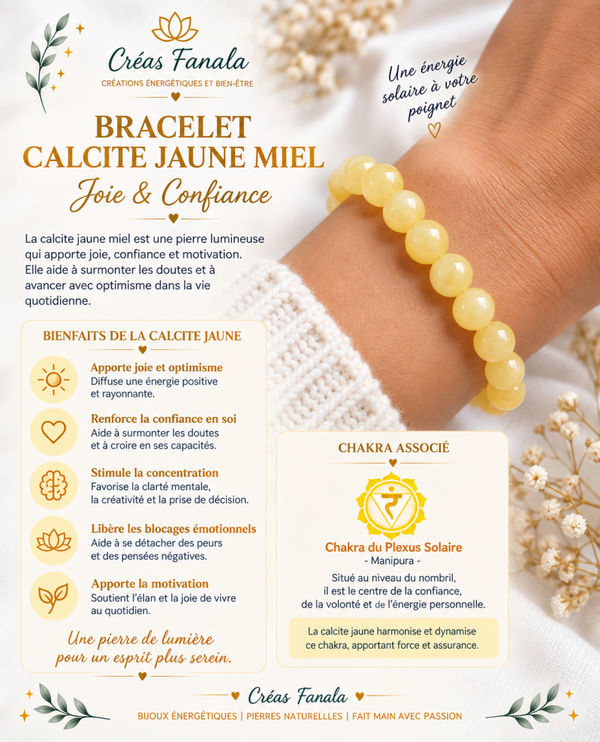 Bracelet Calcite Jaune