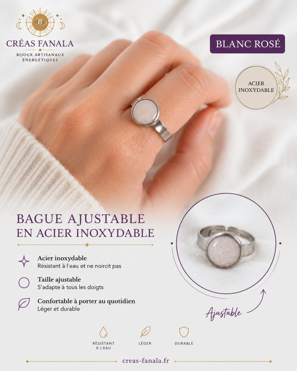 Bague Blanc Rosé