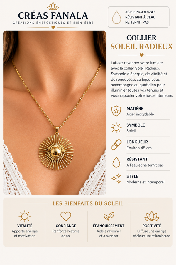 Collier Soleil Radieux