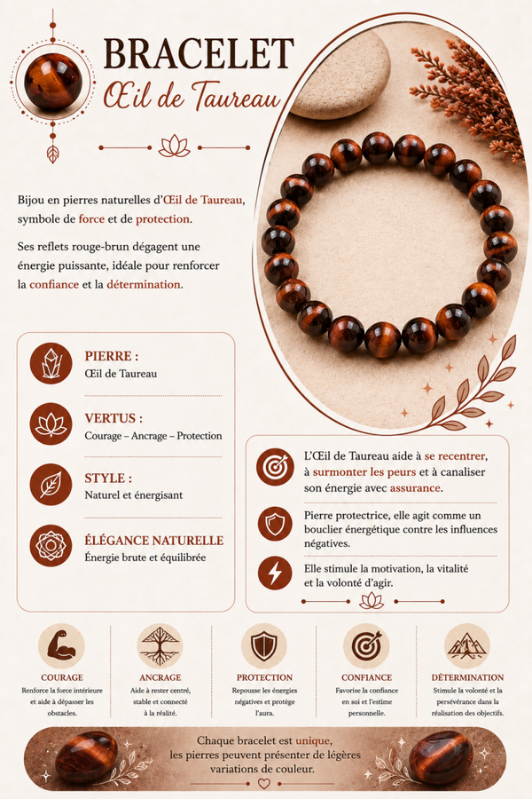 Bracelet en Œil de Taureau