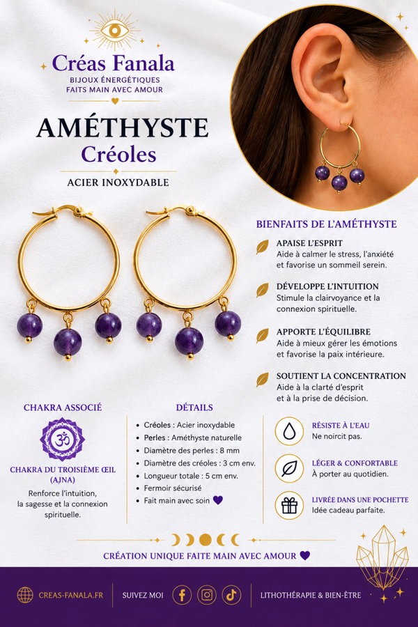 Créoles Améthyste