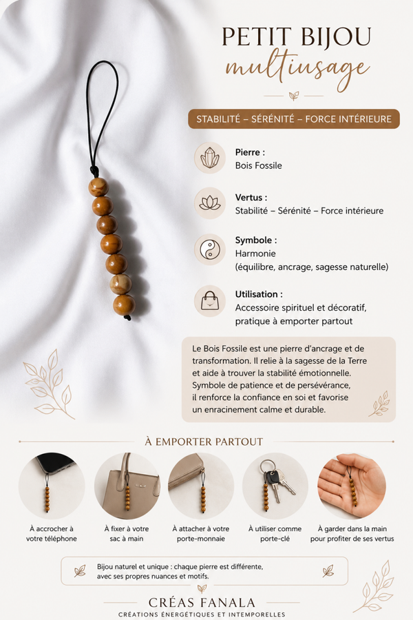 Petit bijou Bois Fossile