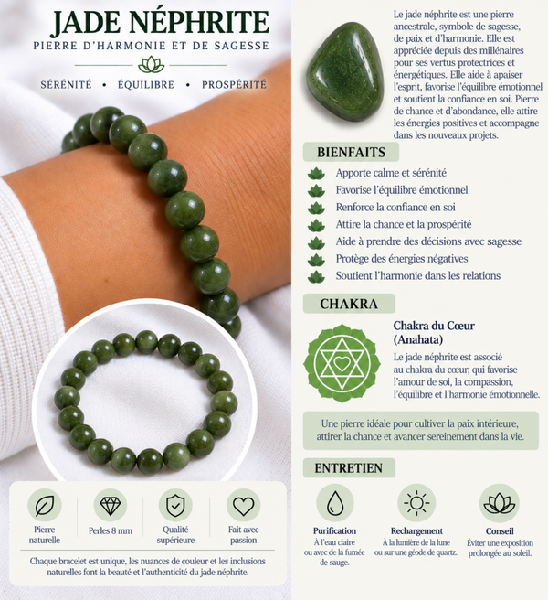 Bracelet en Jade Néphrite
