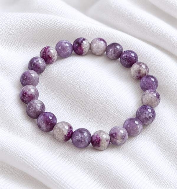 Bracelet Tourmaline Rose sur Eudialyte