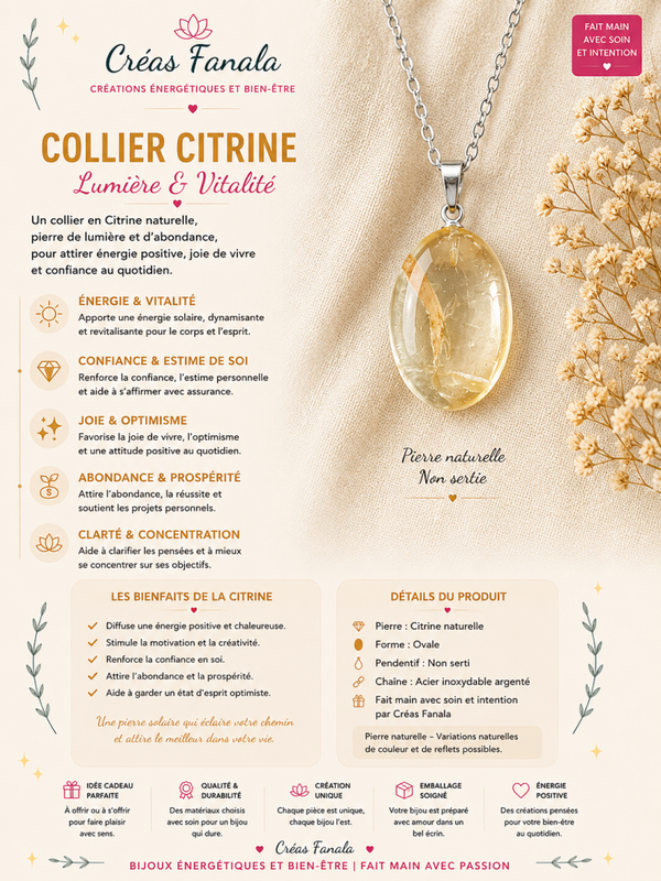 Collier – Citrine